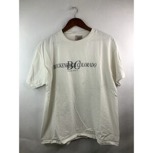 Vintage Colorado Shirt Oneita Breckenridge Originals Graphic White Large Tee